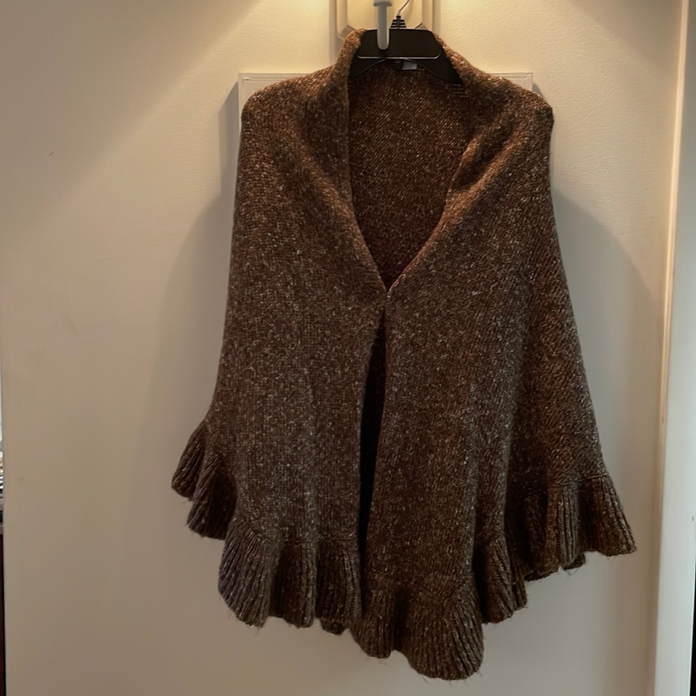 Cabi Ruffle Sweater Wrap